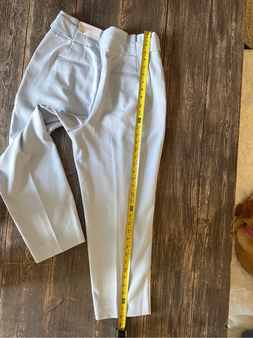 Ann Taylor White Pleated Trouser Petite 10 NWT High Waist Tailored - Picture 9 of 11